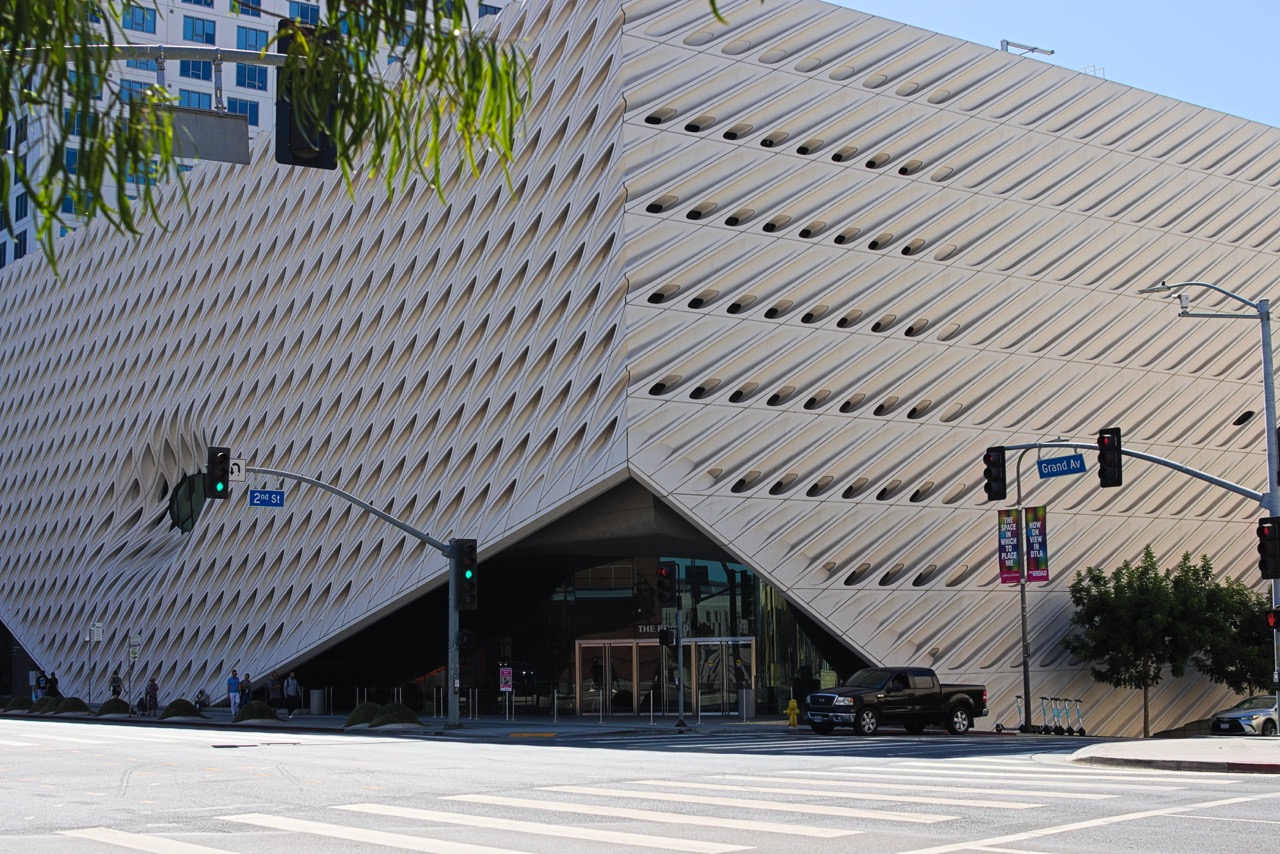 Geometric building facade used as a delivery study