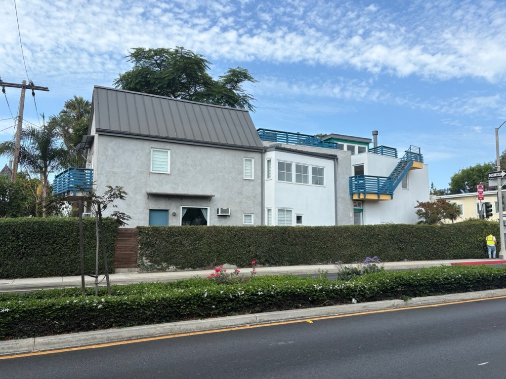 Residential property with metal roofing